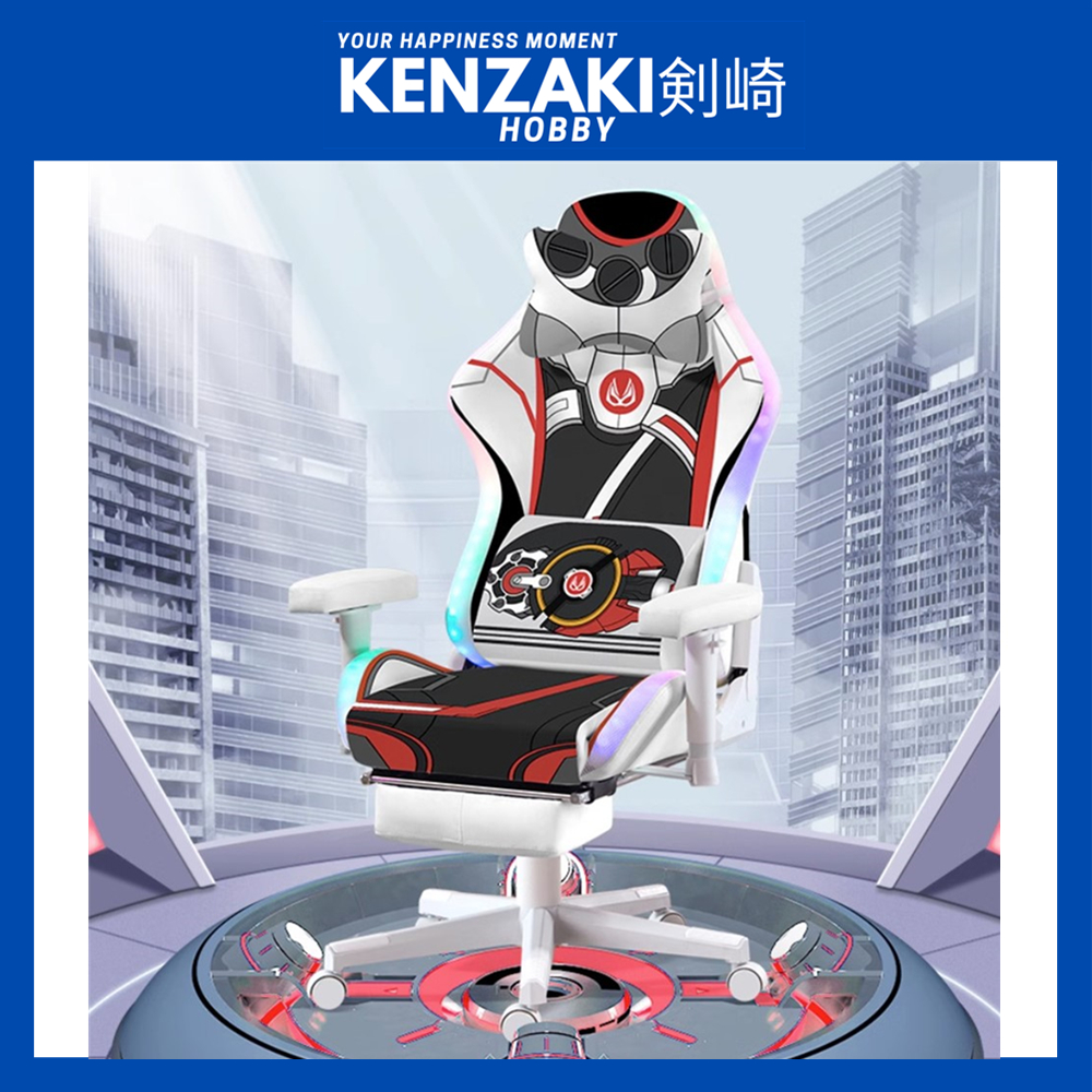 PINK LOVE SLXY KAMEN RIDER GEATS WHITE PC GAMING CHAIR | Shopee Malaysia