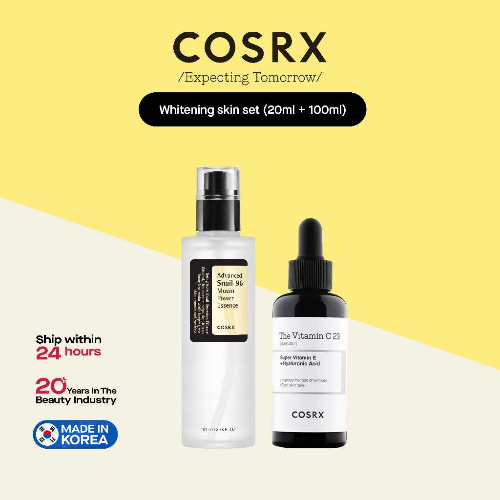 COSRX Vitamin C + Snail Skin Care Set Vitamin C 23 Serum (20ml