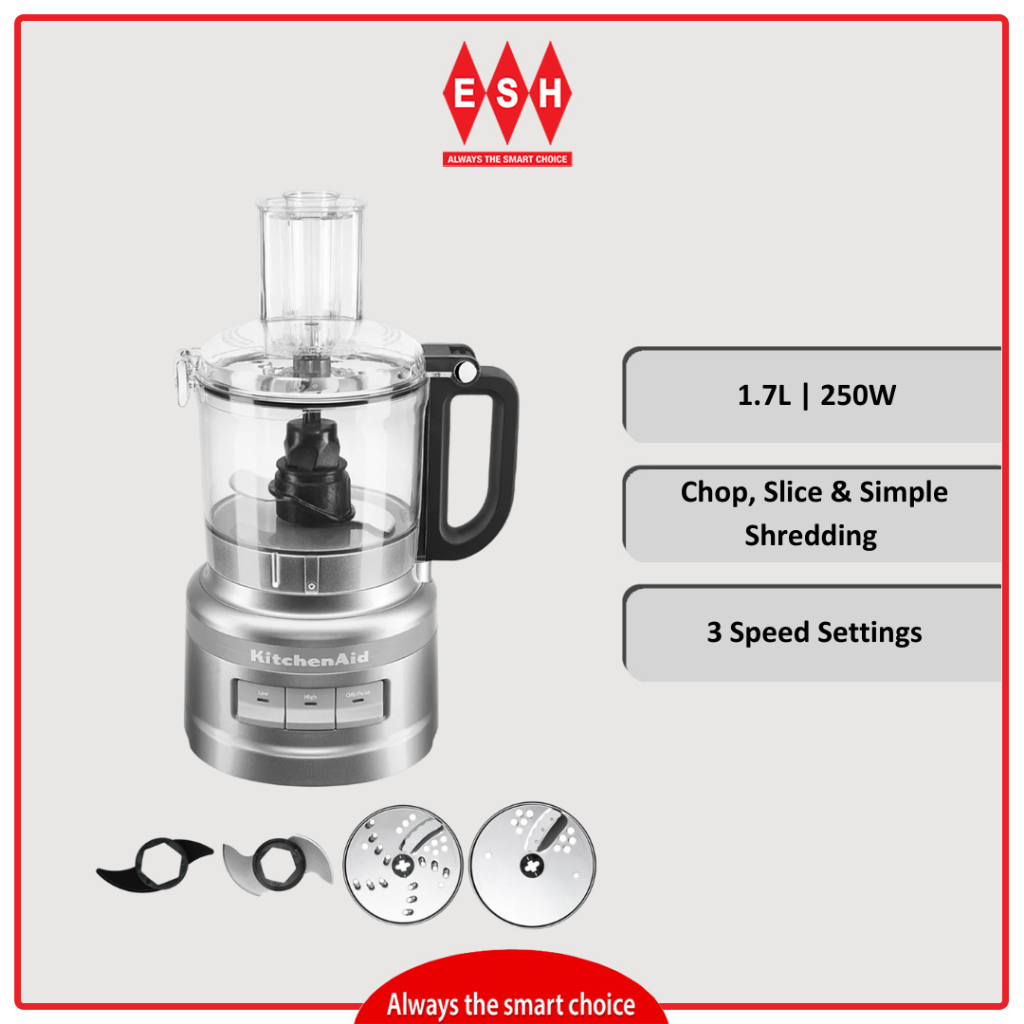 KitchenAid 5KFP0719BCU (Contour Silver) 7Cup Food Processor Shopee