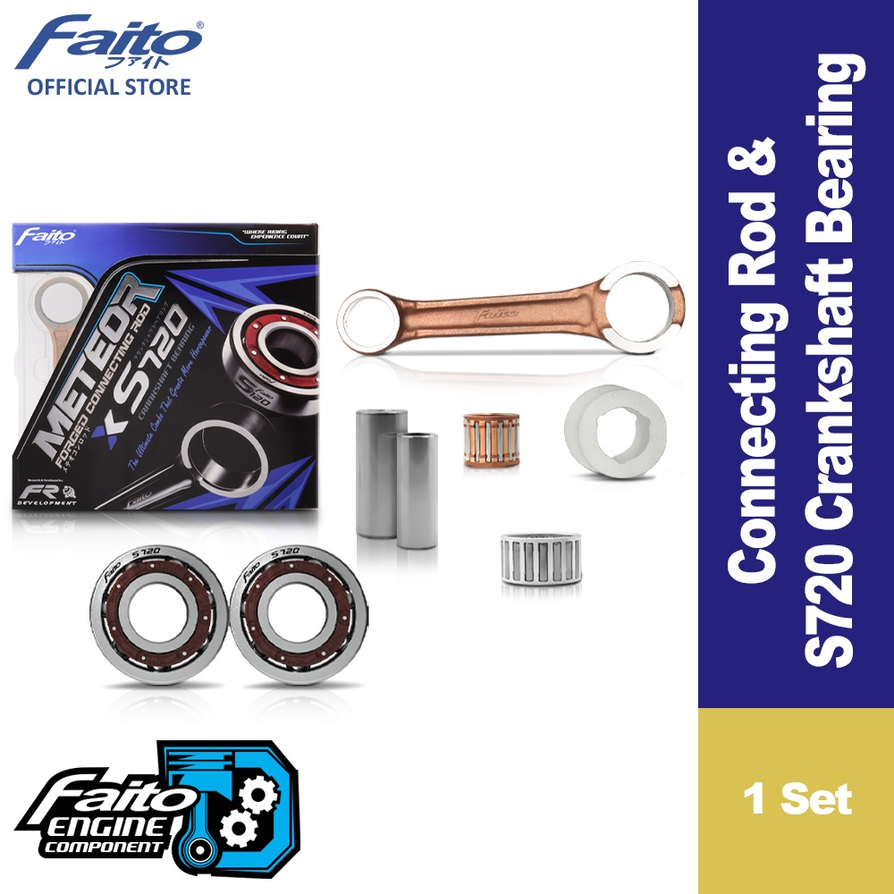 [FAITO] - METEOR Forged Connecting Rod + S720 Crankshaft Bearing (Free ...
