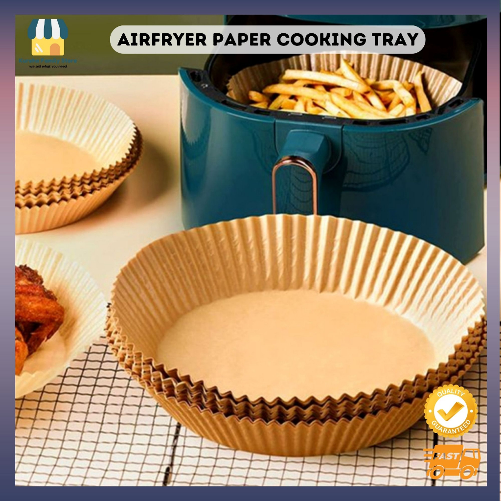 AIRFRYER Cooking Paper Tray Kitchen Disposable Silicone Oil Paper ...