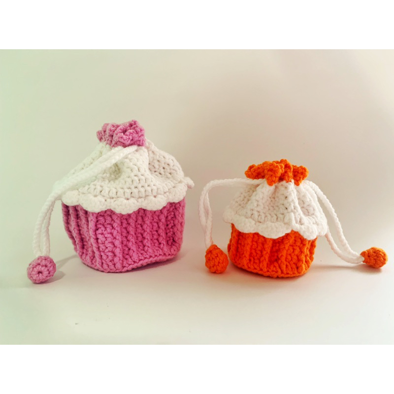 [Hilo Crochet] Homemade Crochet Cupcake Bag | Shopee Malaysia