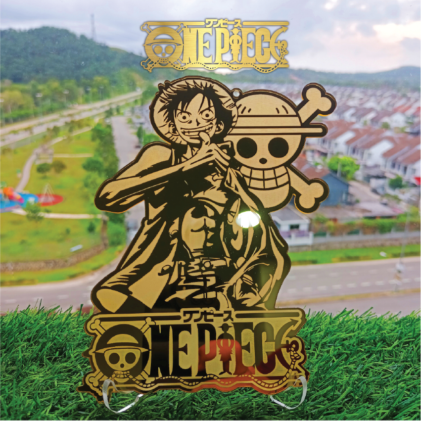 🔥LIMITED EDITION🔥GOLD One Piece Action Frame.Free Stand One Piece.🔥 ...
