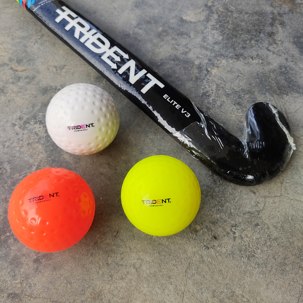 Trident Premium Dimple Hockey Ball Bola Hoki Hoki Bola Dimple Bola Hoki ...