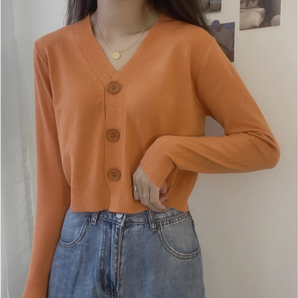 SHIP IN 24 HOUR [DEALS20] Women Short Cardigan Pendek Korean