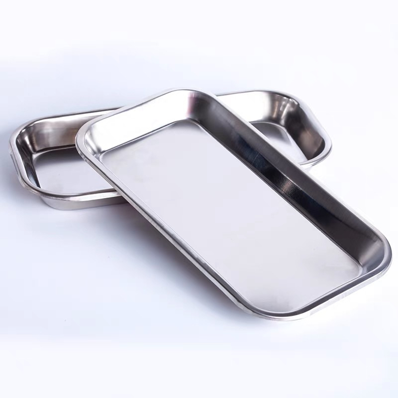 Ready Stock stainless steel Dental Medical Surgical Tray 不锈钢牙科手术方盘 ...