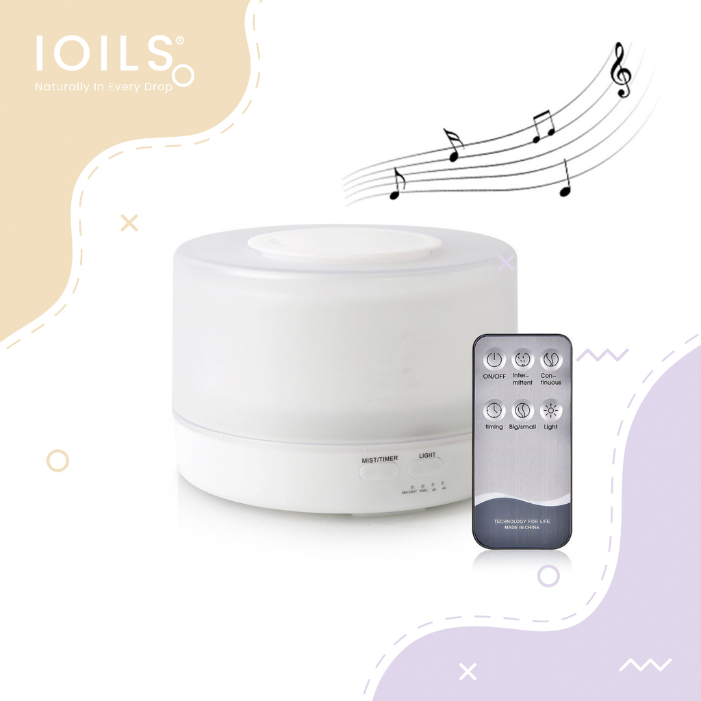 IOILS 700ml White Bluetooth Music Ultrasonic Diffuser Air Humidifier ...