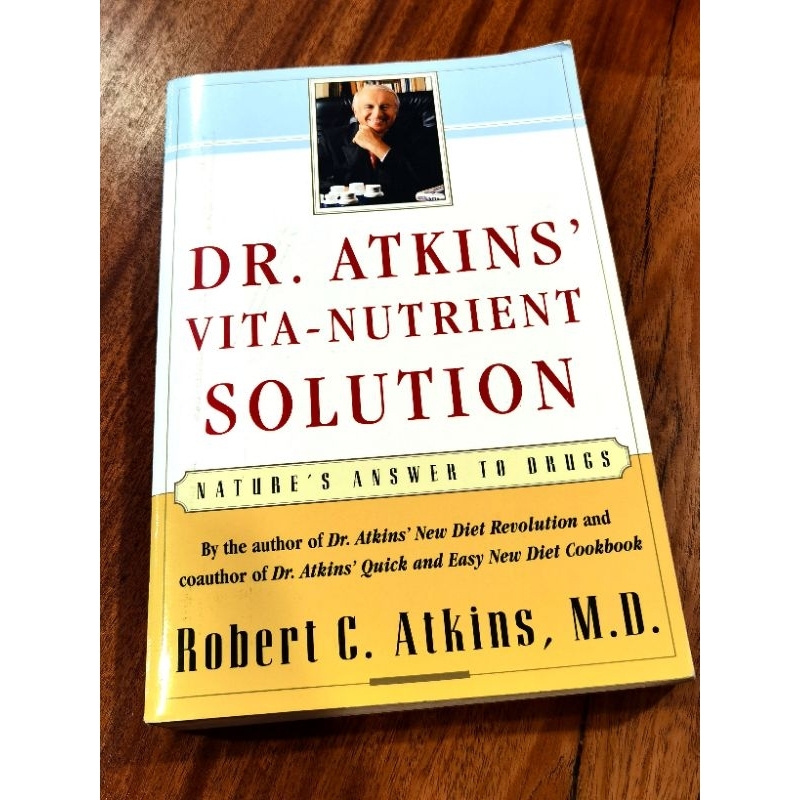 Dr Atkins Vita Nutrient Solution Nature's Answer To Drugs Health Book