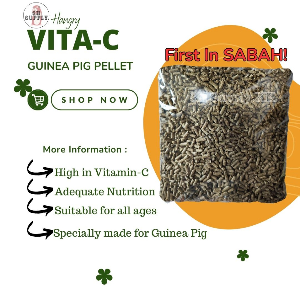 Picture of [SABAH] VITA-C GUINEA PIG PELLET MAKANAN GUINEA PIG / RABBIT 1KG ...
