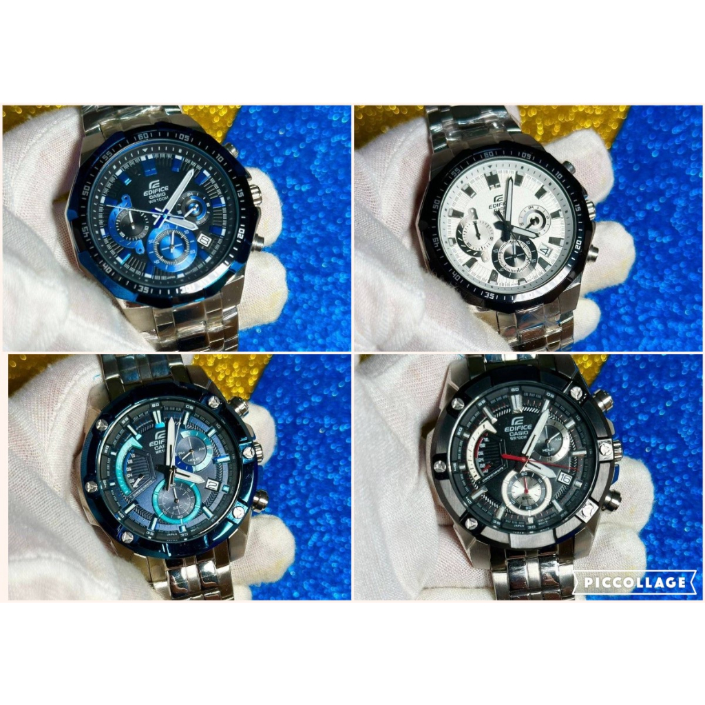 LIMITED OFFER CASIO EDIFICE EFR 554 LEATHER STRAP VS STAINLESS STEEL Shopee Malaysia