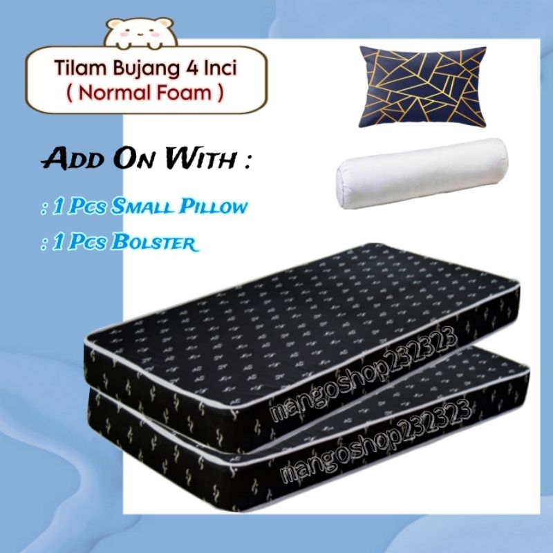 4 Inches Foam Single Mattress / Tilam Bujang 4 Inci / Tilam Single