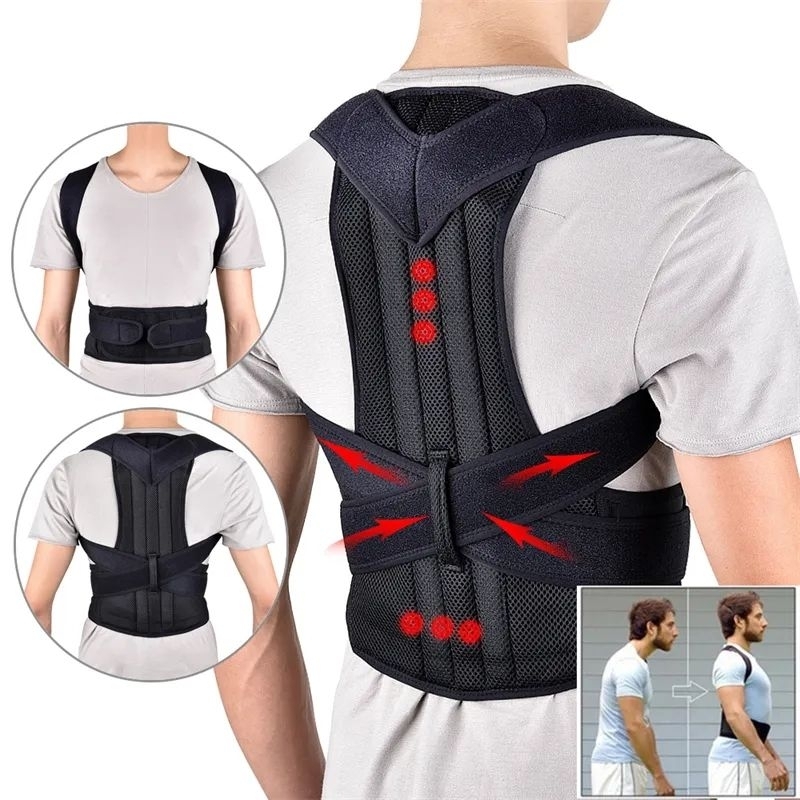 Back Support Belt Posture Shoulder Correction Belt Baju Sokong Tulang ...