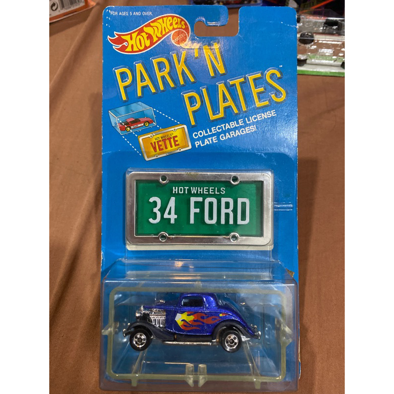 Hot Wheels 1991 Park'n plates T-bucket version tampo et intérieur orange ( A30