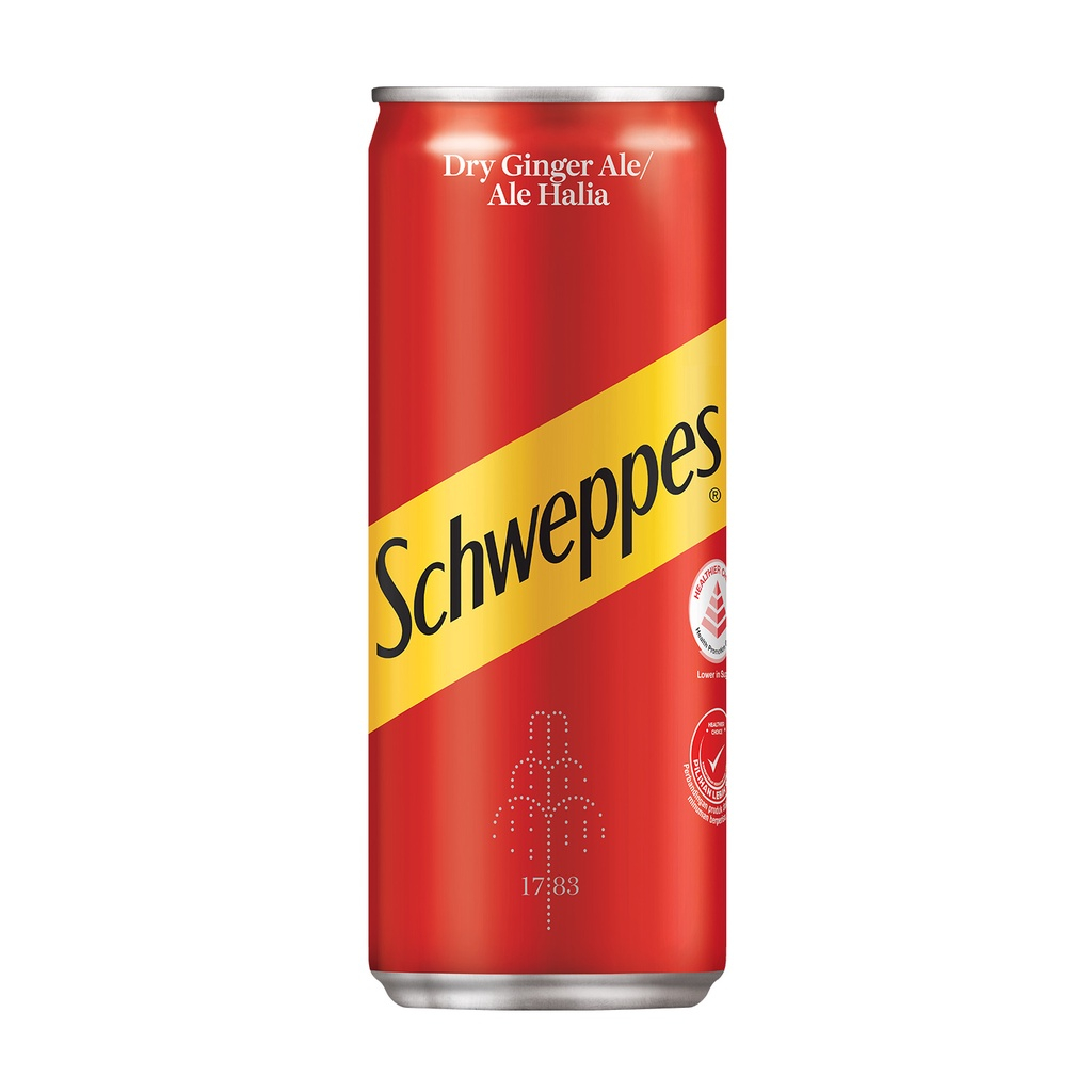 Dry Ginger Ale Can (Schweppes) - 320ml | Shopee Malaysia