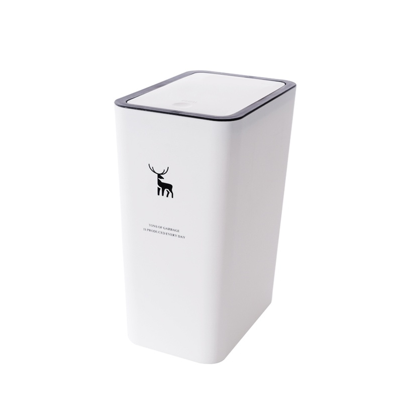 15L Rectangular Trash Can Kitchen Bathroom Toilet Trash Can Living Room
