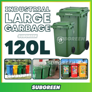 moisture Outdoor Garbage Can 240L Large-Capacity Outdoor Trash Can with  Wheels Removable Round Trash Can with Cap Trash Can Waste Container Green