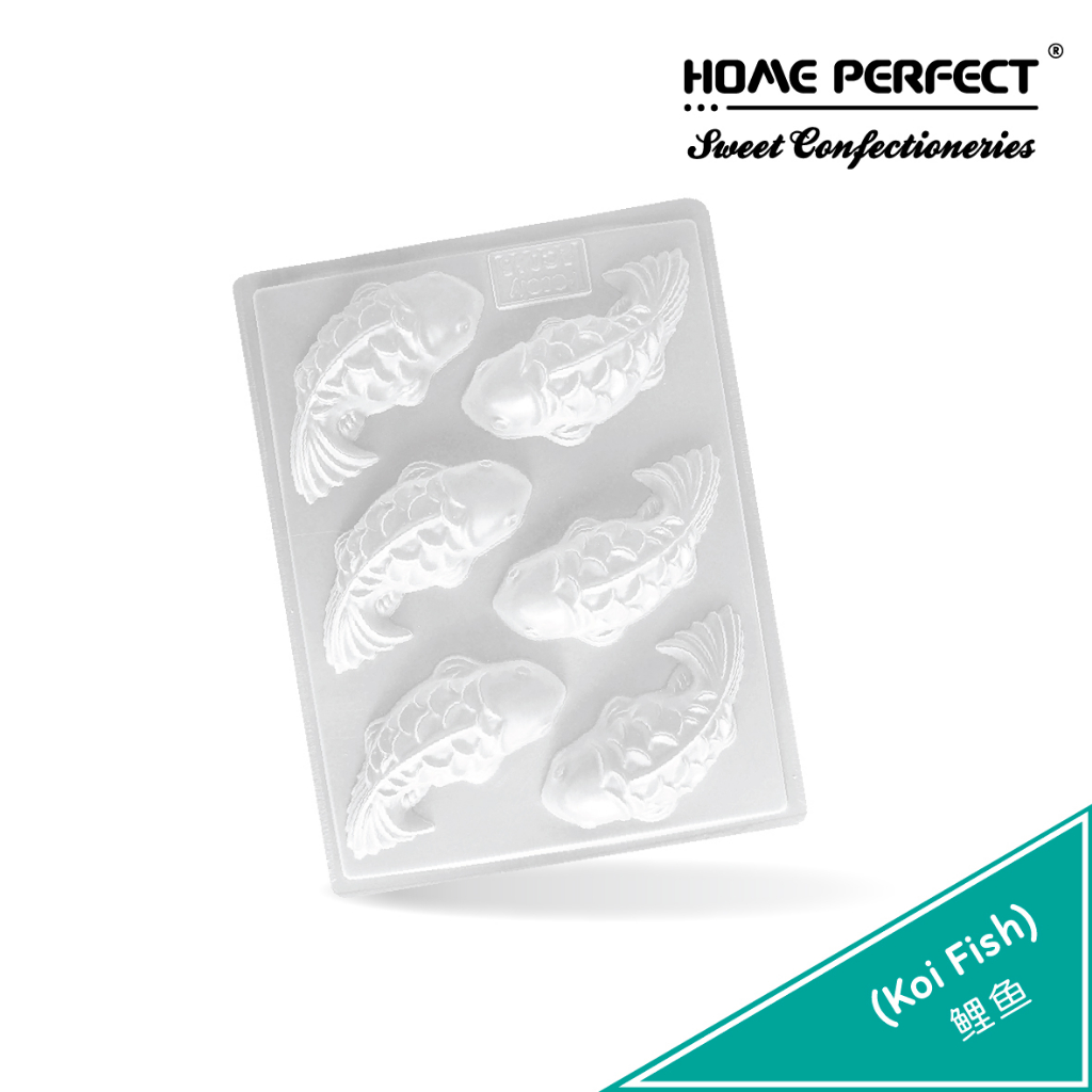HOME PERFECT 金鱼,鯉魚,元宝,莲花/Gold Koi Fish&Ingot&Lotus Jelly Mould,DIY ...