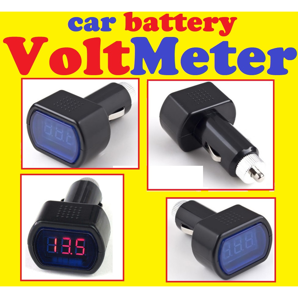 Car Battery Voltage Volt Meter Voltmeter Test Tester Gauge Lighter