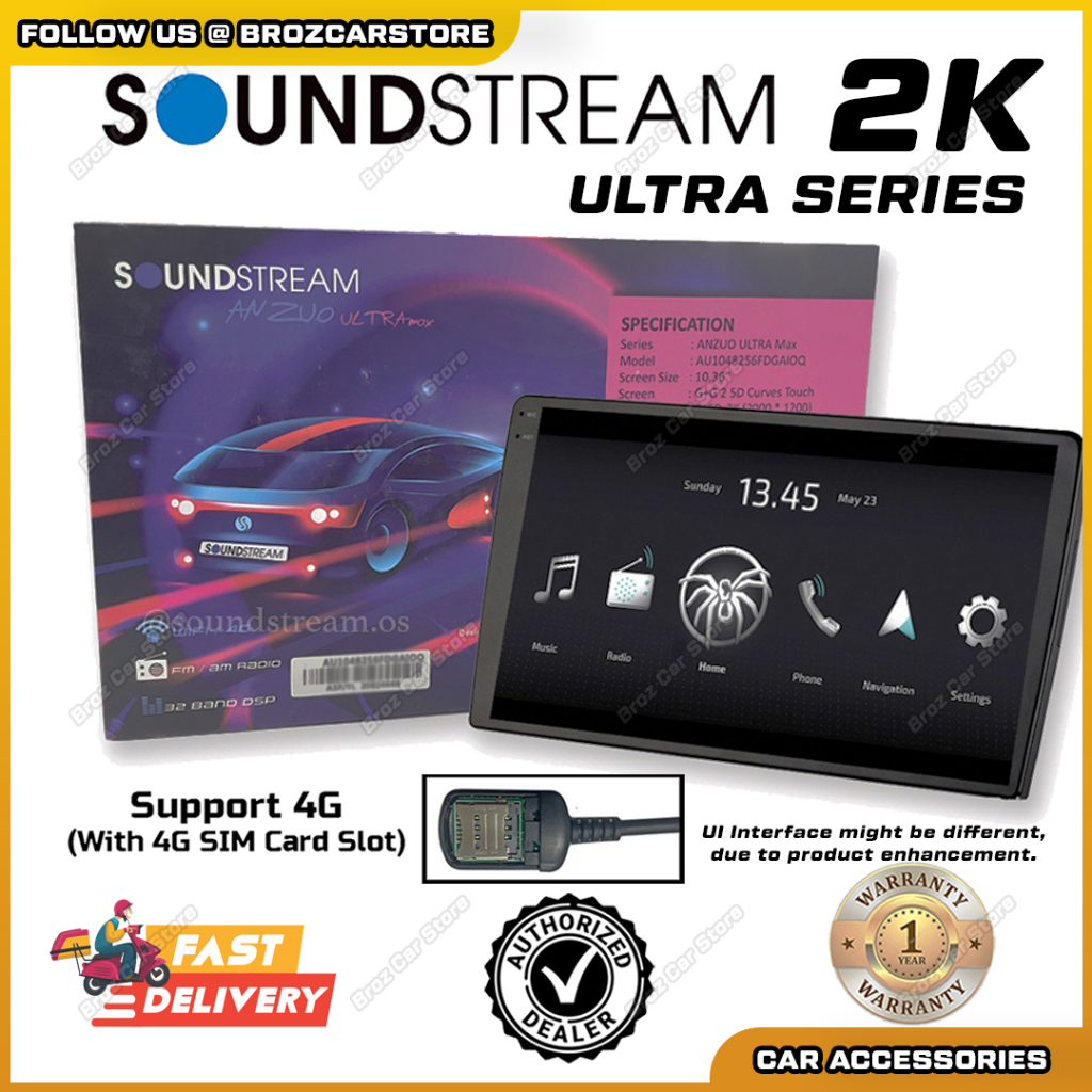 SOUNDSTREAM 2K ULTRA 360 Cam Supported Built In DSP 360 System Support ...