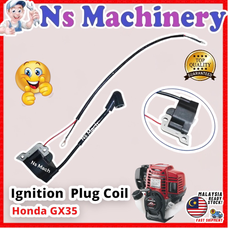 Mesin Rumput Honda GX35 Ignition Plug Coil Brush Cutter OGAWA LPS380