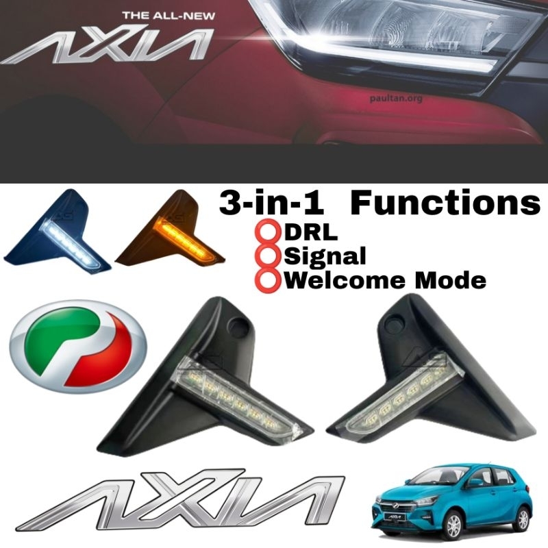 Perodua Axia 2023 New Axia LED Daytime Running Light Foglamp Foglight ...