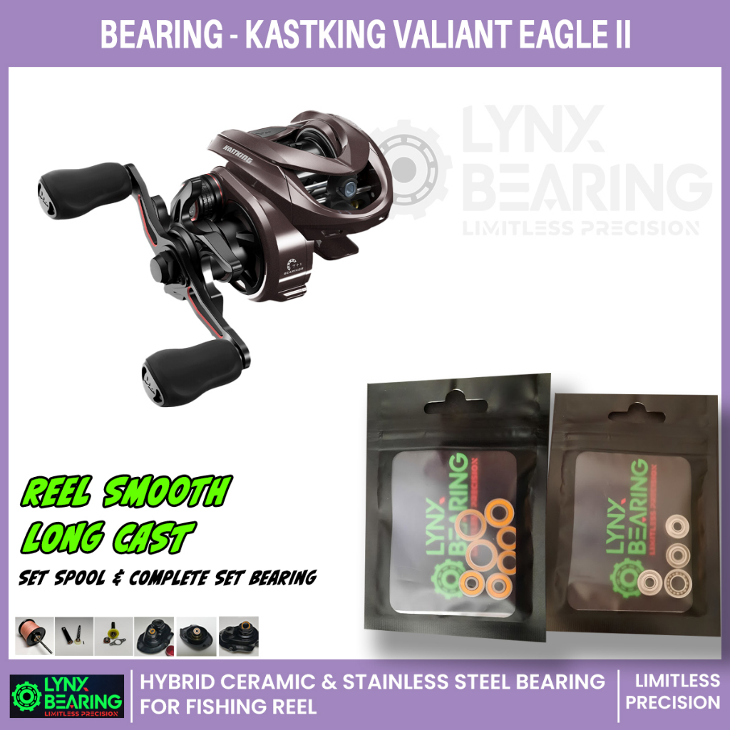 LYNX Bearing Kastking Valiant eagle II - ceramic/stainless steel  bearing/bushing fishing reel replacement
