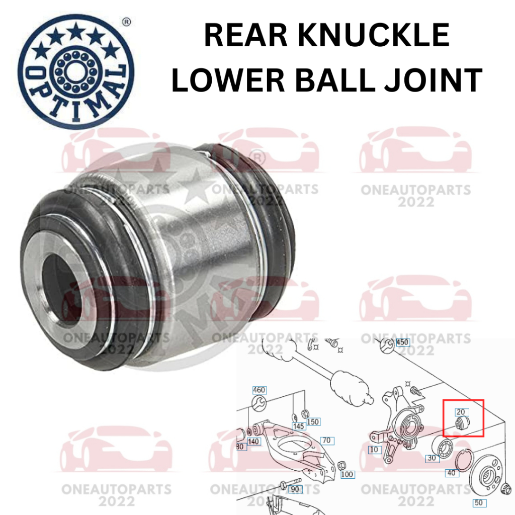 OPTIMAL GERMANY REAR KNUCKLE LOWER BALL JOINT (1pc) MERCEDES BENZ W124