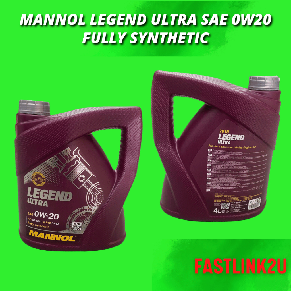 Original MANNOL Legend Ultra 0W-20 7918 Fully Synthetic 0W-20 4 LITER ...