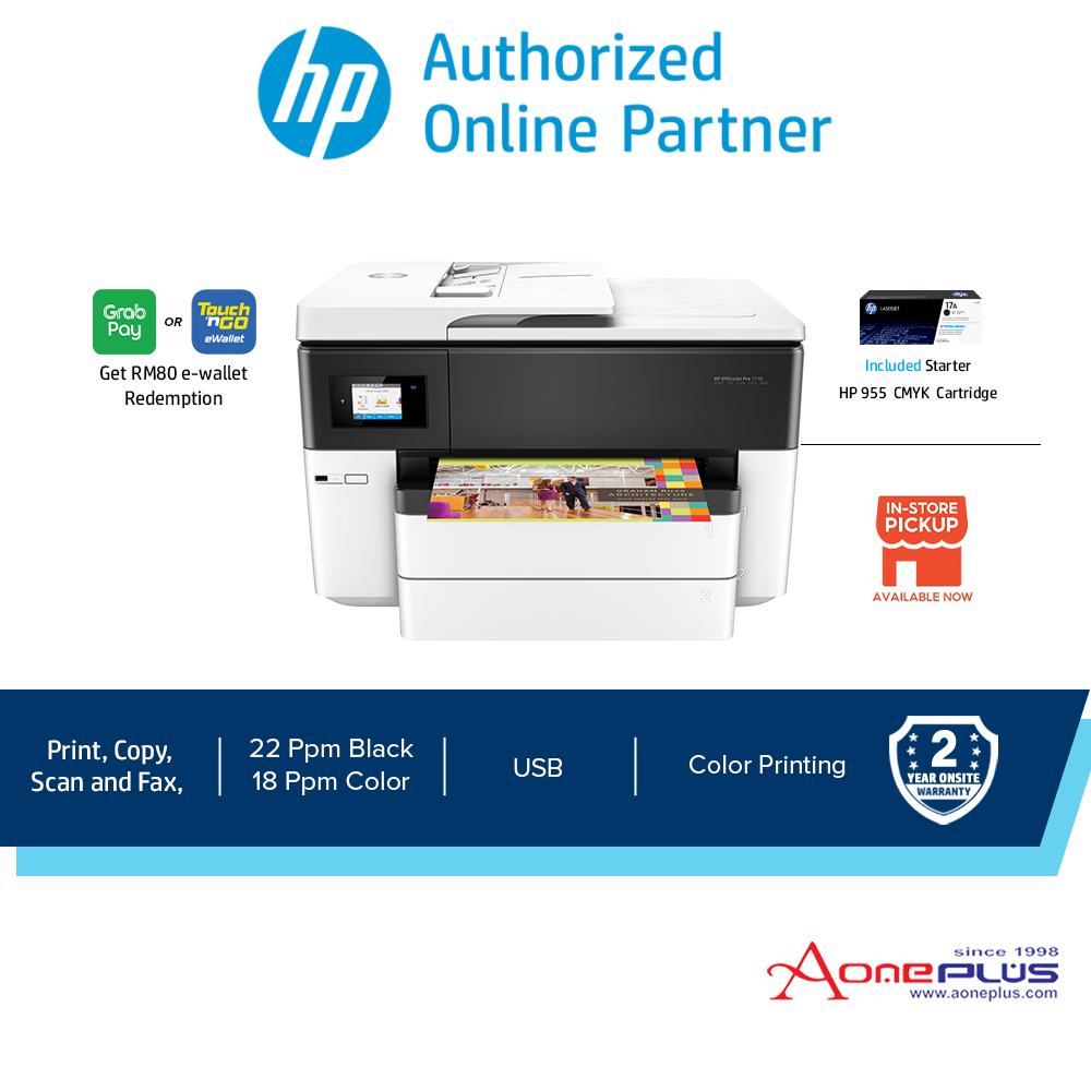 HP OfficeJet Pro 7740 Wide Format All-in-One Printer with Wireless