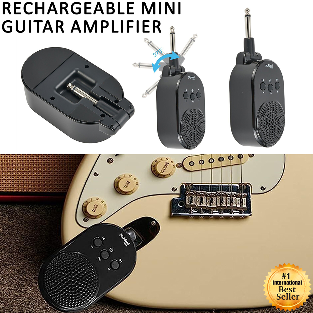 Mini Guitar AMP Black Lithium Ion Battery Mini Amplifier USB