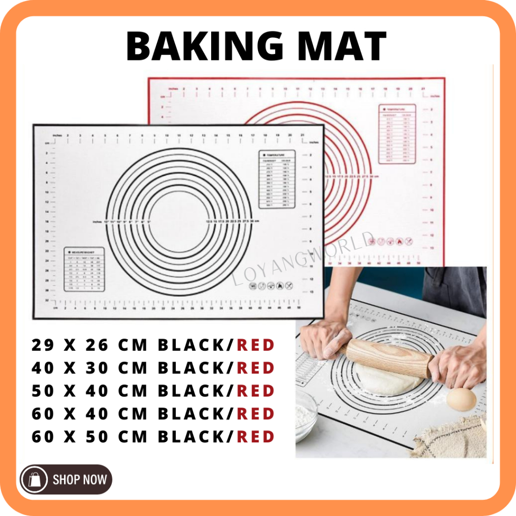 Non Stick Silicon Baking Sheet Mat Pastry Rolling Dough Pat Sheet Ready