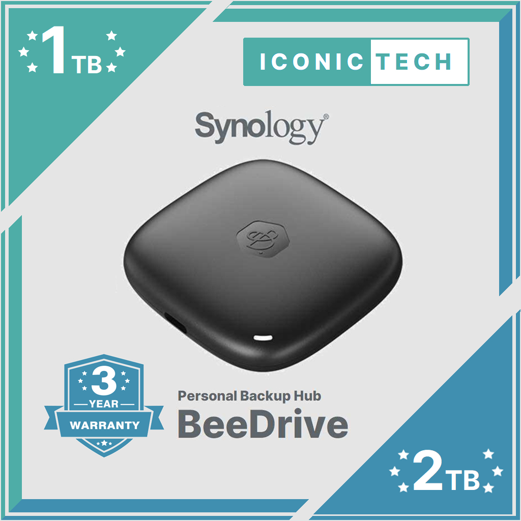 Hard Disk Esterno Ssd SSD Portatile Synology BeeDrive 2TB - Backup