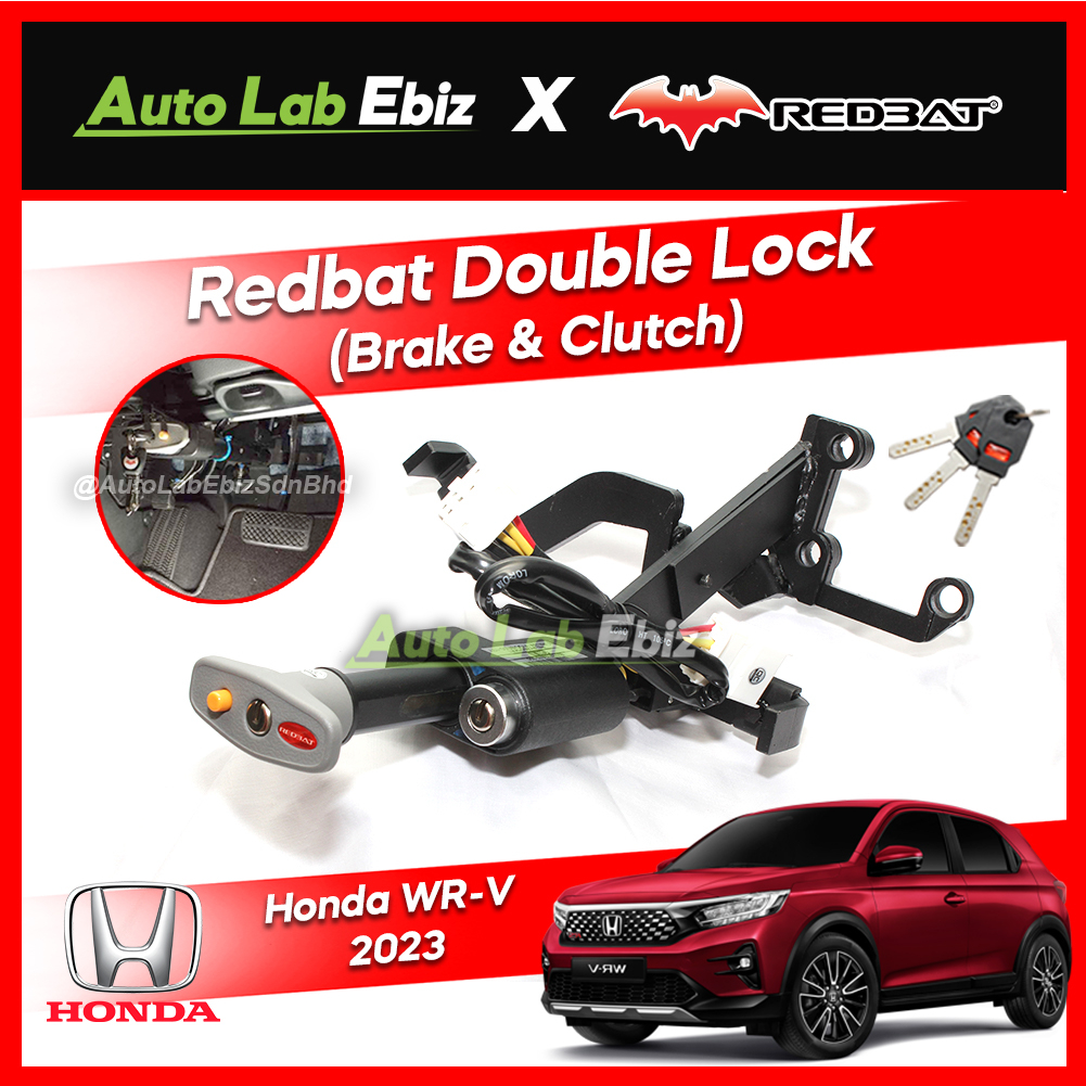 Honda WRV WRV 2023 Redbat Double Lock (Brake & Clutch Pedal Lock