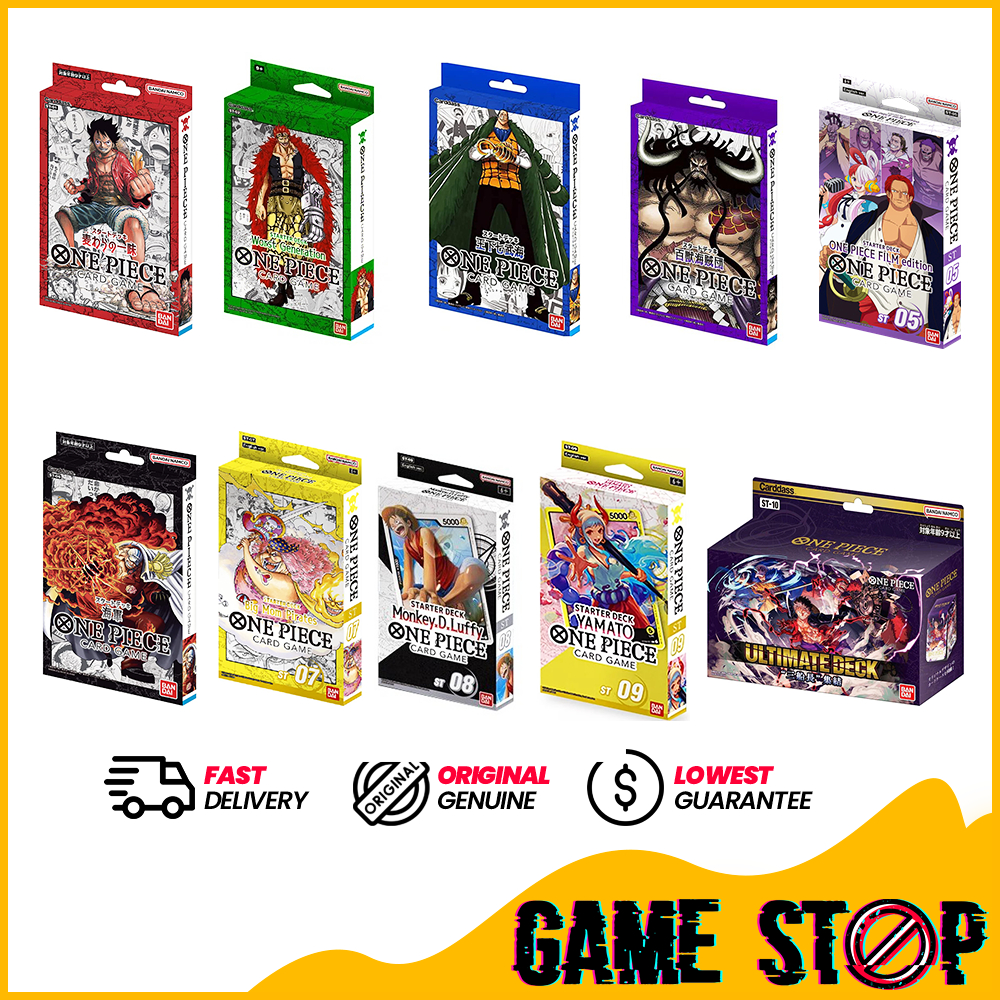 One Piece TCG: Starter Deck ST01/ST02/ST03/ST04/ST05/ST06/ST07/ST08 ...