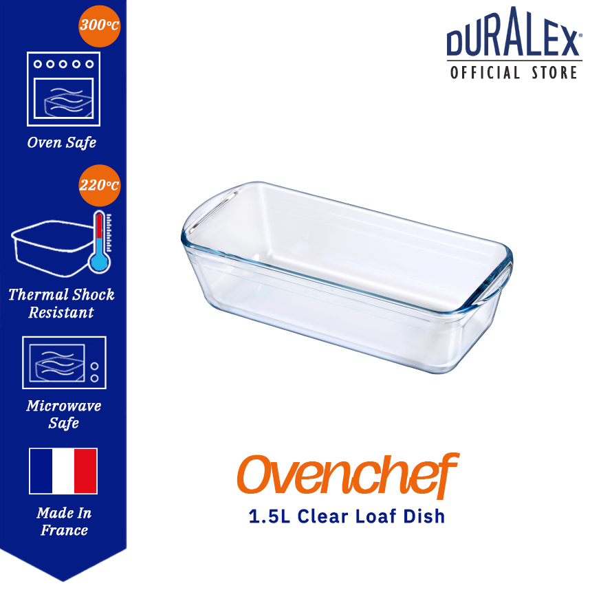 Duralex Ovenchef Clear Loaf Dish Ovenware (1.5L) Shopee Malaysia