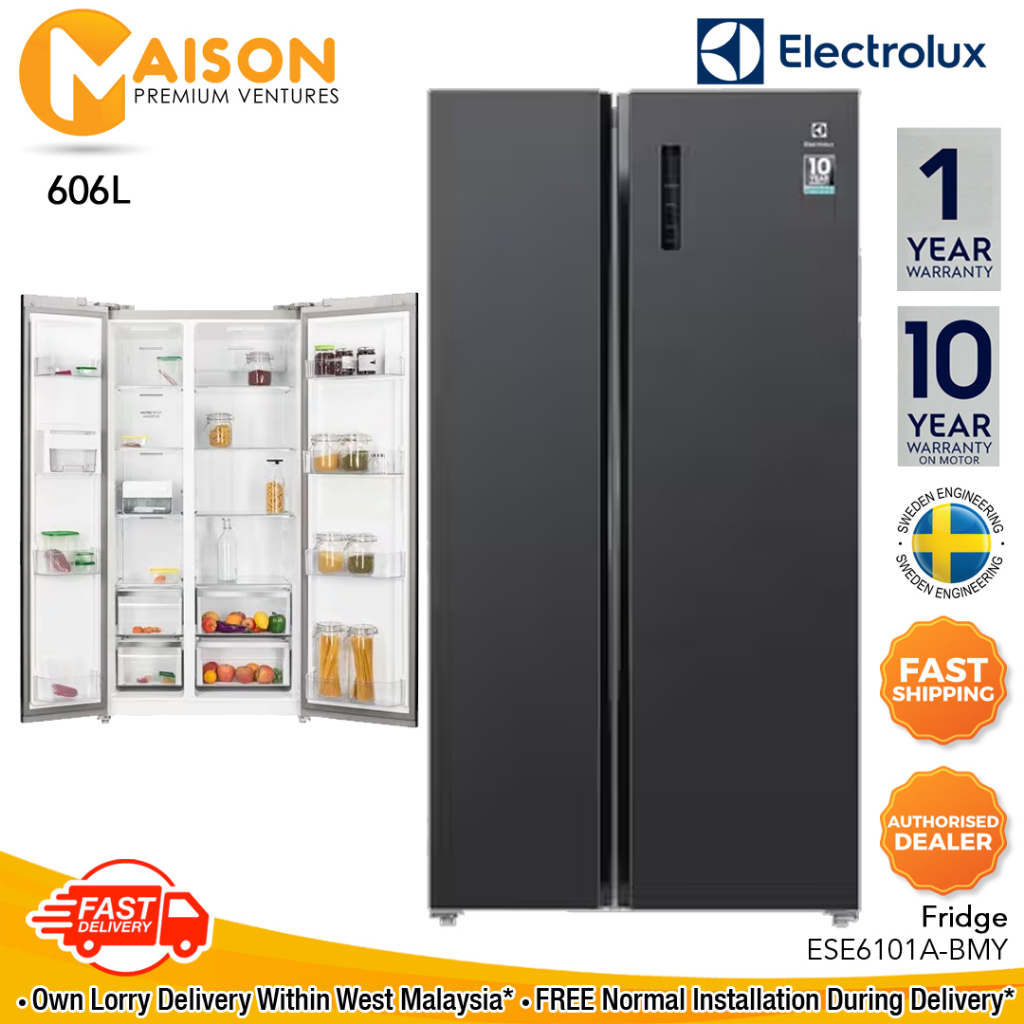 Electrolux UltimateTaste 700 Inverter Side by Side Refrigerator 606L