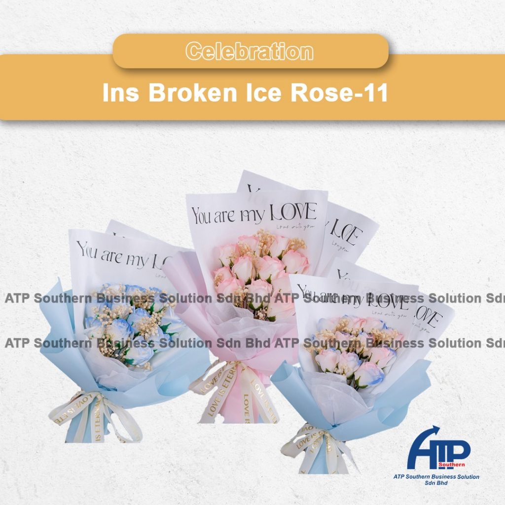 11 Stalk Rose Soap Flower Bouquet Artificial Aesthetic & Elegant Flower ...