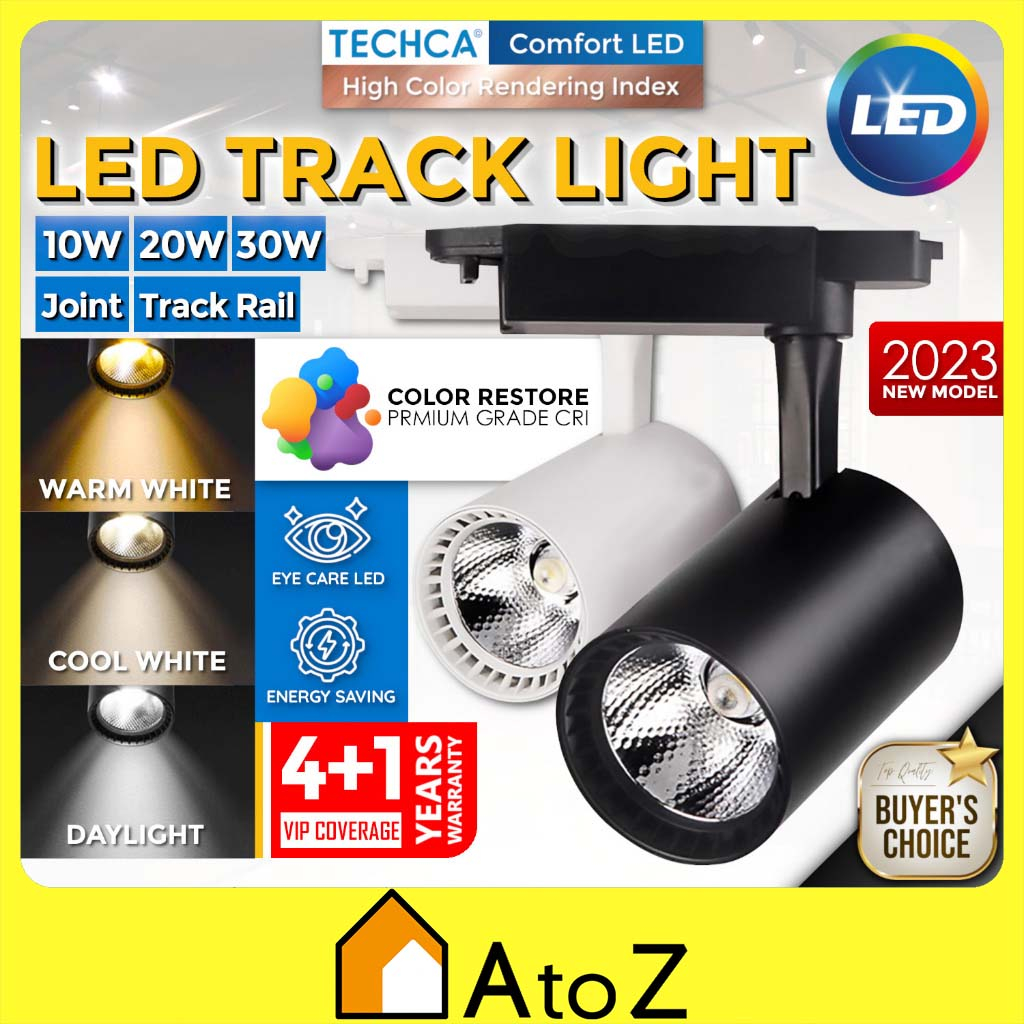 LED Track Light 10W 20W 30W Spotlight Ceiling Lighting Spot Light Lampu ...
