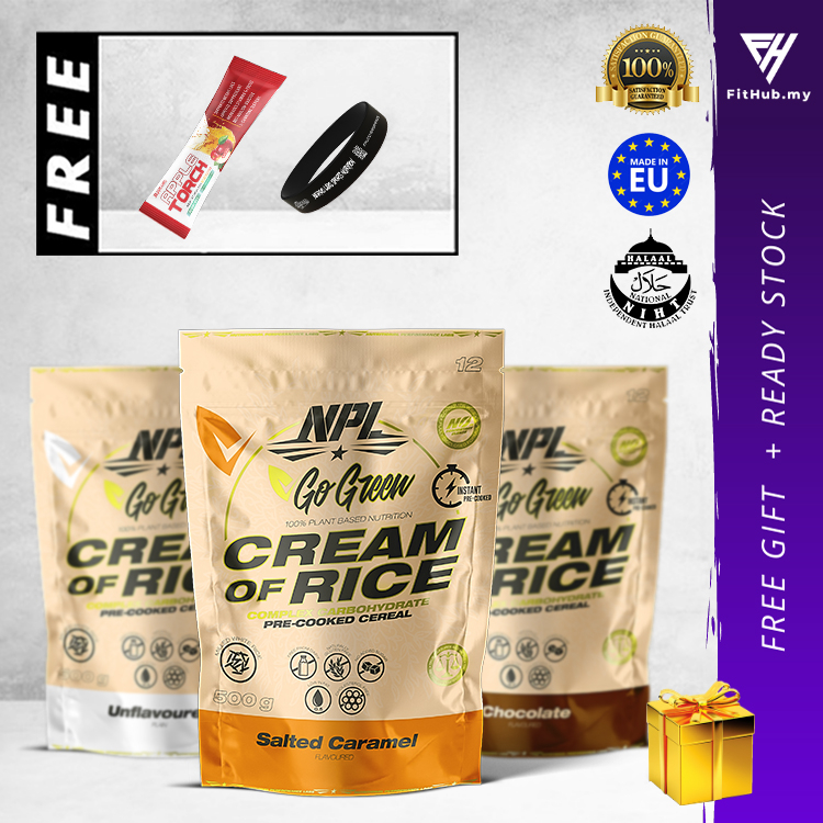 NPL Cream Of Rice Instant 500g - Diet Meal, Vegan Energy Carbo Load ...