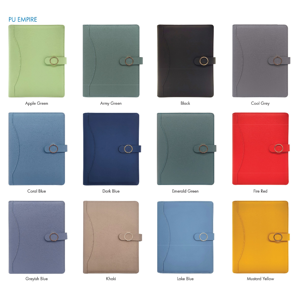 2024 Diary Planner A5 PU Leather W1003 Wire O Monthly Planner Notebook