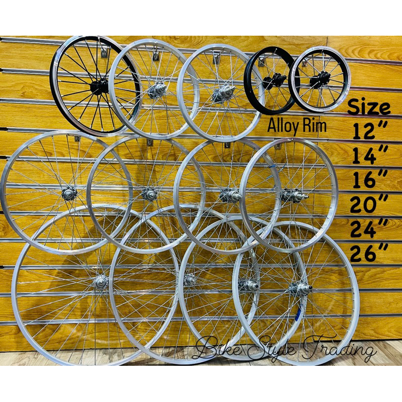 RIM ALLOY BICYCLE FRONT/REAR 16''/20''/24''/26'' Shopee Malaysia