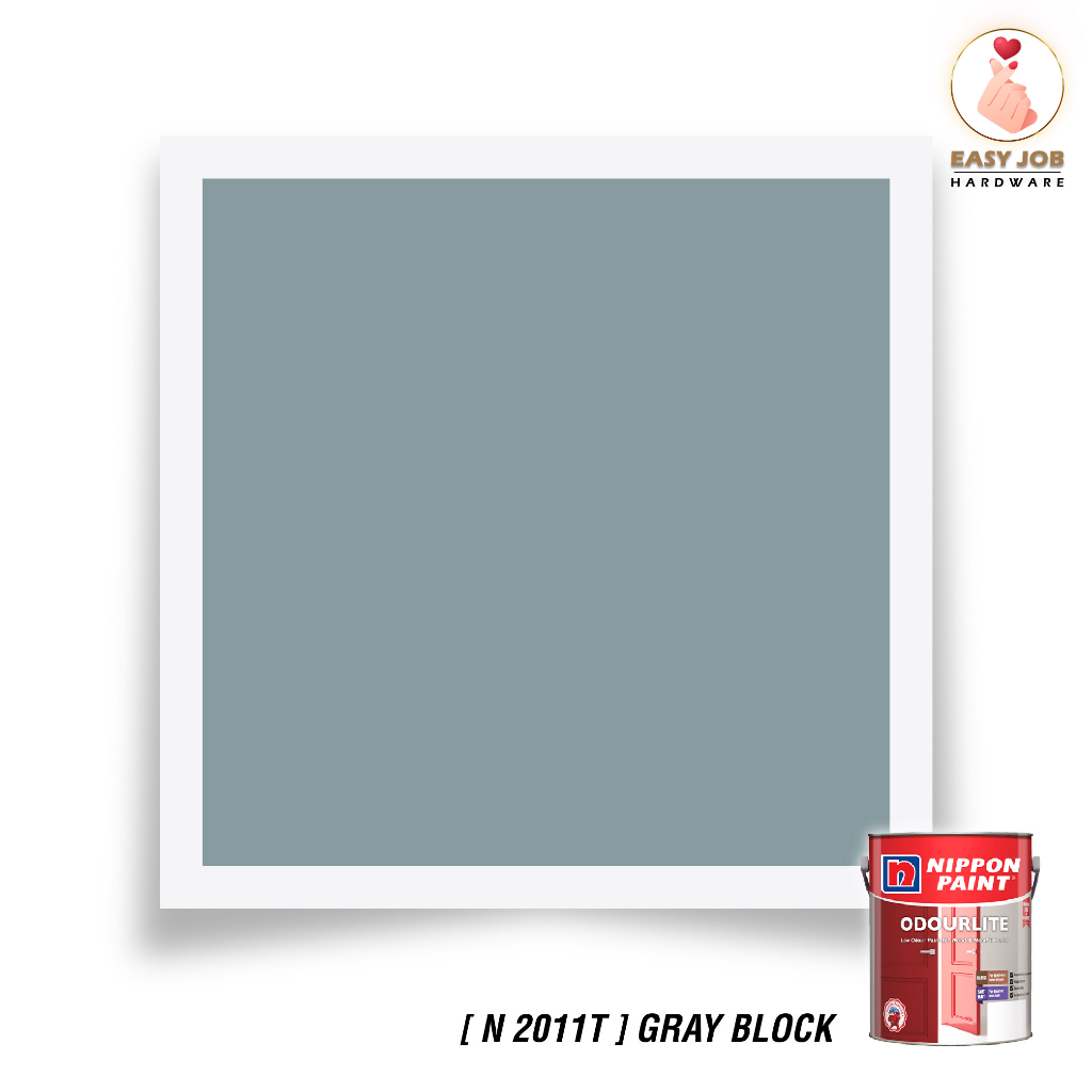 1L Nippon Paint Odourlite Soft Matt Wood Metal Cat Minyak Cat Kayu Besi ...