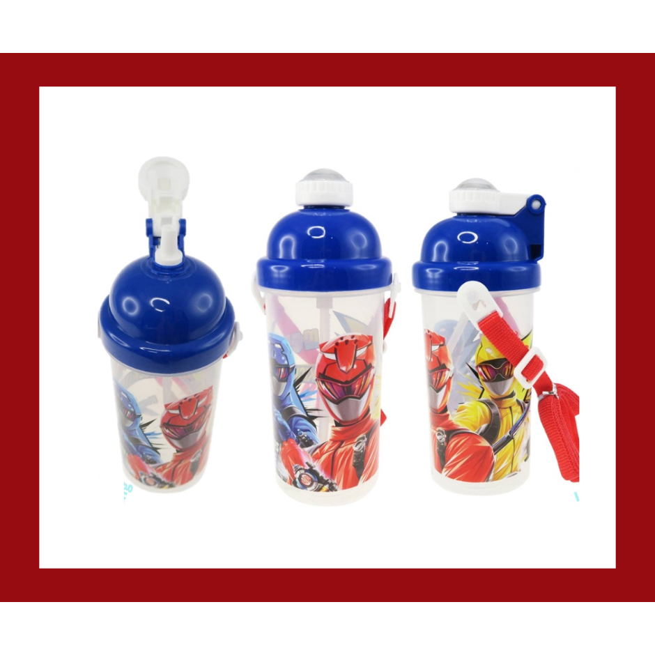 Power Ranger Beast Morphers PP Water Bottle With Straw/Tumbler (350ML ...
