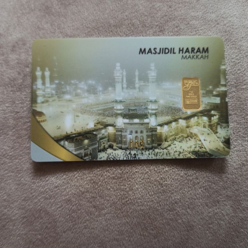 Public Gold Bullion Bar 1g 1 gram (Au 999.9) - Masjidil Haram Makkah ...