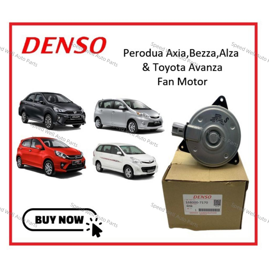 Perodua Axia, Bezza, Alza & Toyota Avanza Radiator Fan Motor Denso Oem ...