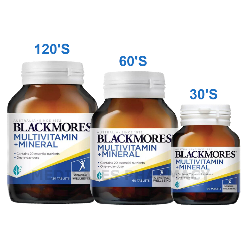 BLACKMORES MULTIVITAMINS + MINERALS (30'S 60'S 120'S) Shopee Malaysia