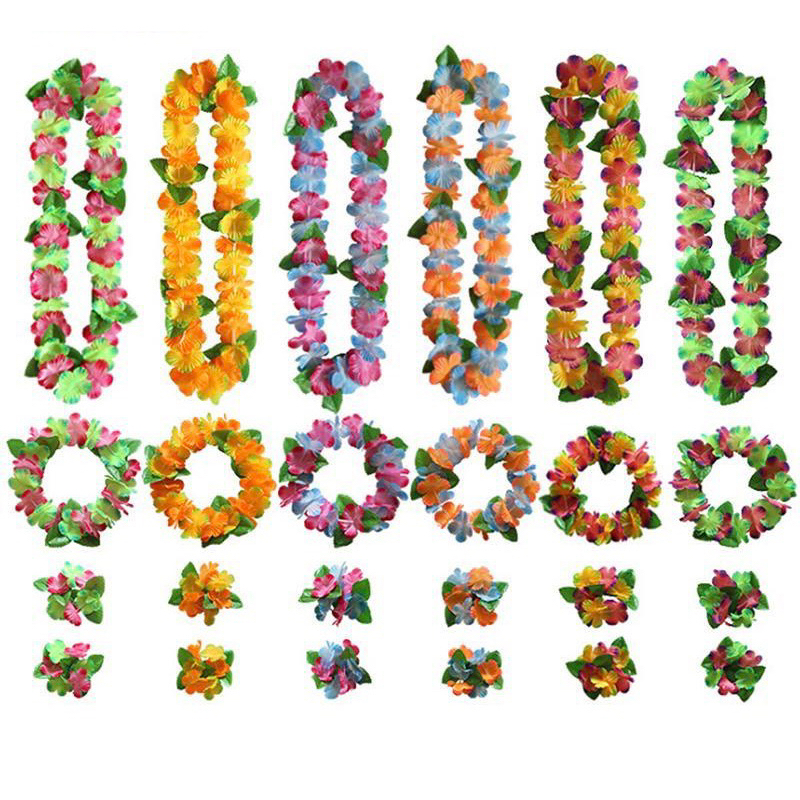 [Ready Stock] Theme Party Hawaii Flower Lei Holiday Wedding Beach ...