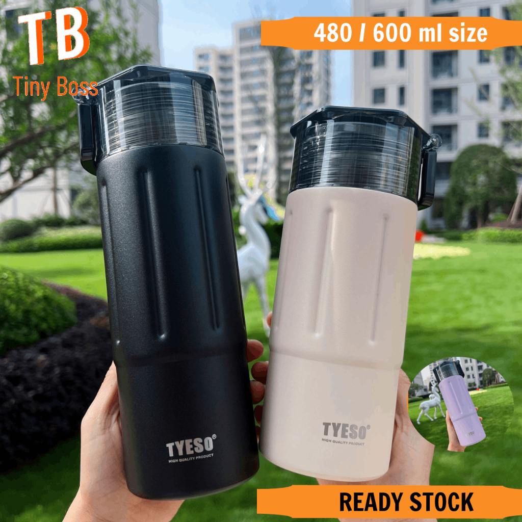 Tyeso 304 Stainless Steel Thermos Tumbler Bottle With Cover Insulated ...