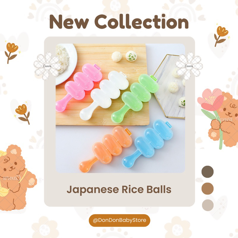 Wenbo DonDonBabyStore Rice Ball Maker Shaker Rice Ball Molds DIY Ball ...