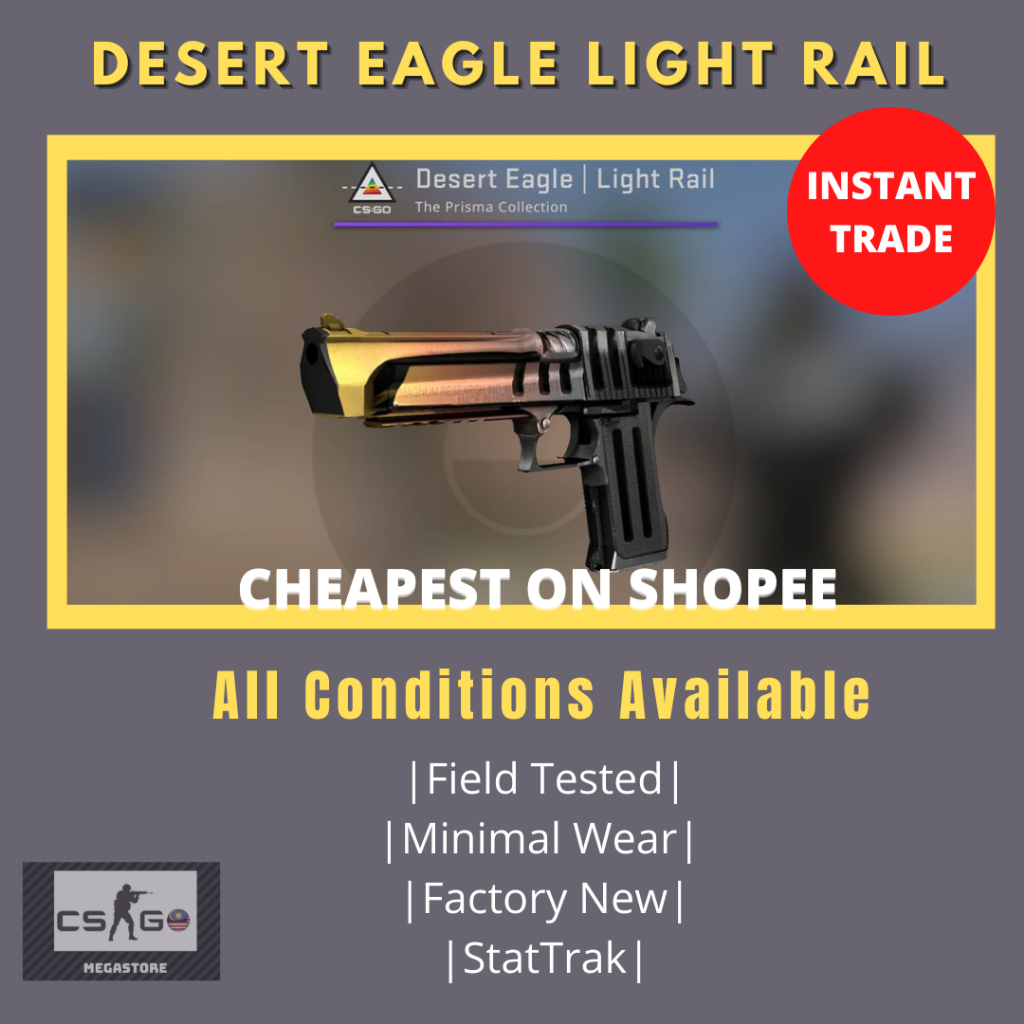 CS2 Skins CSGO Skins Deagle Light Rail All Conditions Pay now